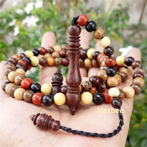 KAYU Tasbih 99 Lucky Wood Combination 8MM Shopee Malaysia