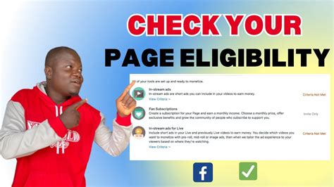 How To Check Facebook Page Monetization Eligibility Youtube