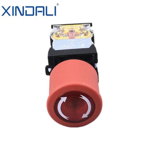 Xdl Eslw Led Lamp Mm Mushroom Estop Emergency Stop Button Switch