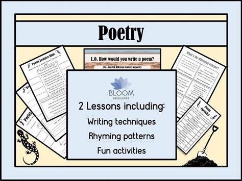 Poetry 2 Lesson Plans Free Sample Home Learning Suitable Teaching Resources