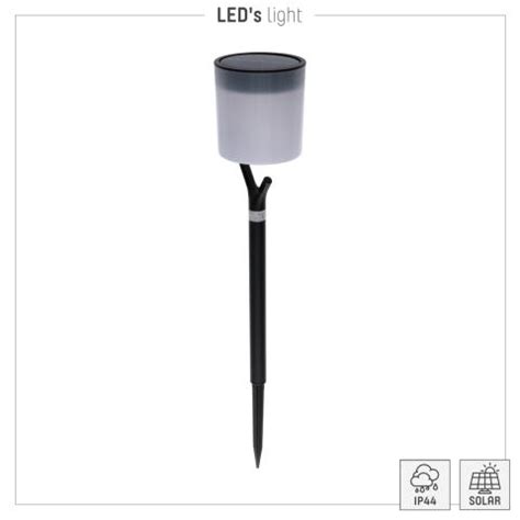 Solar Buitenlamp Lamp Met Grondspies K Ip Sensor Wit