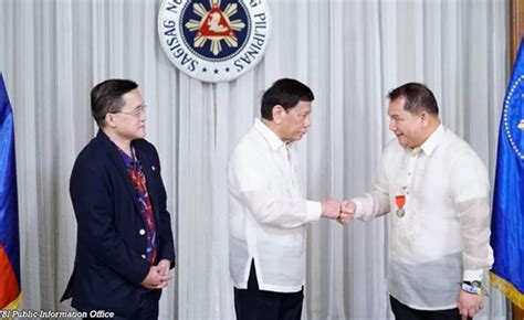 Over Quezon Shabu Haul Duterte Confers Order Of Lapu Lapu To Nbi Oic