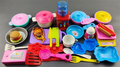 Unboxing Miniature Plastic Full Kitchen Set Collection Toy Cooking