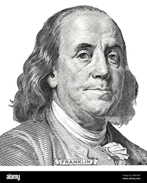 Benjamin Franklin on a dollar bill close-up. Business & Finance Stock ...