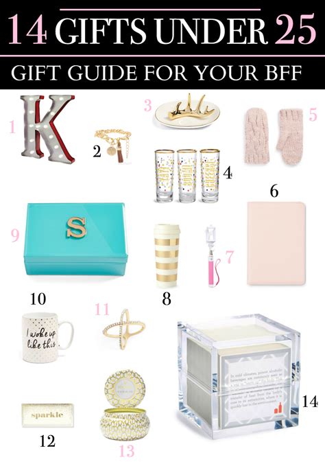 Gift Guide for your BFF: 14 Adorable Gifts under 25 Dollars - Diary of ...