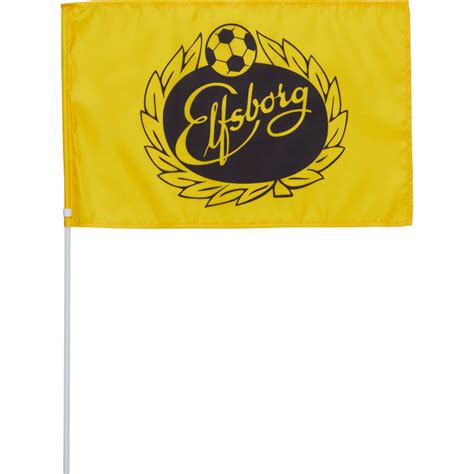 IF ELFSBORG Flagga med pinne GUL Köp online hos Intersport