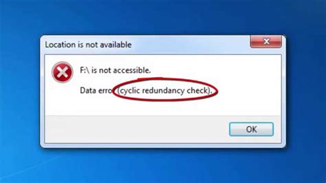 How To Solve Cyclic Redundancy Check Error Youtube