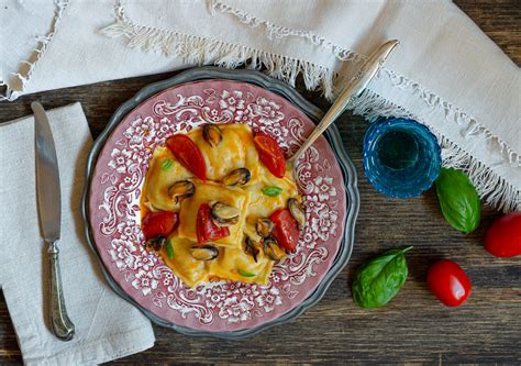 Ravioli Di Pesce Con Saut Di Cozze Primo Di Pesce Saporito