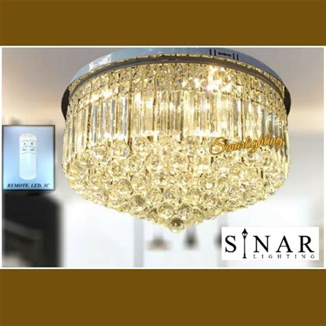 Jual Lampu Hias Plafon Full Kristal Led Remote Di Lapak Sinar