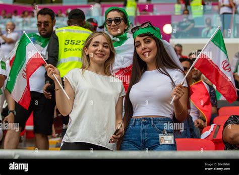 Ar Rayyan Qatar 25th Nov 2022 The Iranian Fans During The Fifa