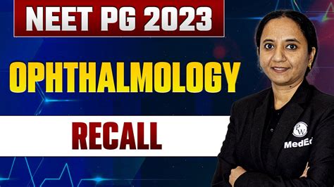 Ophthalmology Neet Pg Recall Pwmeded Youtube