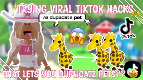 TESTING MORE VIRAL ADOPT ME TIKTOK HACKS WORKING Roblox Adopt