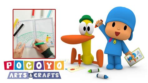 Pocoyo Arts Crafts Buch für junge Schriftsteller Cartoons für