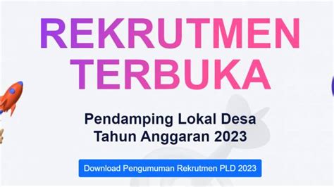 Rekrutmen Kemendesa 2023 Untuk Posisi PLD Lulusan SMA SMK Sampai Usia