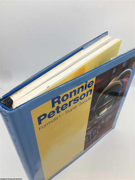 Ronnie Peterson Formula One Super Swede Signed By Tipler Johnny