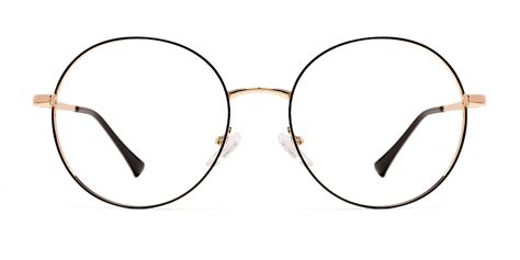 Ransey Black And Gold Round Eyeglasses