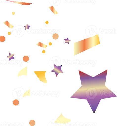 Festive Serpentine And Confetti 35630646 PNG