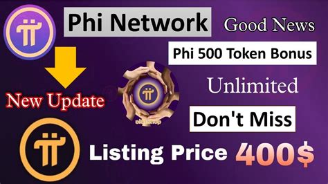 AFY Info Phi Network BiG Update 500 Phi Token Bonus Mining