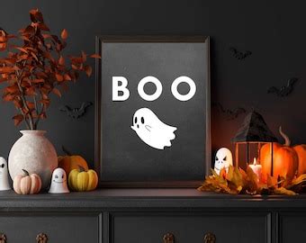 Funny Ghost In A Bathtub Halloween Decor Digital Art Poster Print