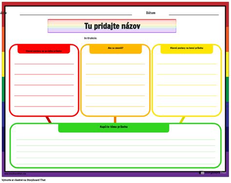 Pracovný List Organizátora tém Storyboard par sk examples