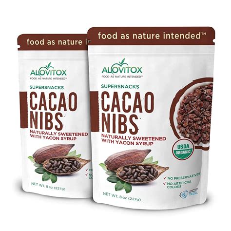 Amazon Cacao Nibs Naturally Sweetened With Yacon Syrup Raw