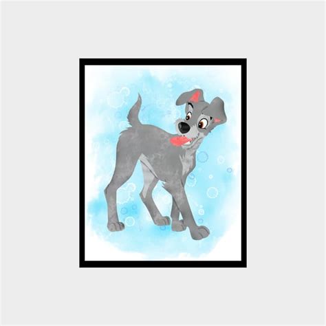 Lady and the Tramp Art Print Digital Files decor nursery roo - Inspire ...