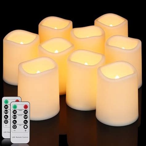 Enpornk Set Of 12 Flameless Candles Battery Operated Led