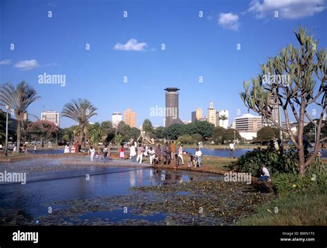 Kenya Nairobi Uhuru Park Stock Photo Alamy