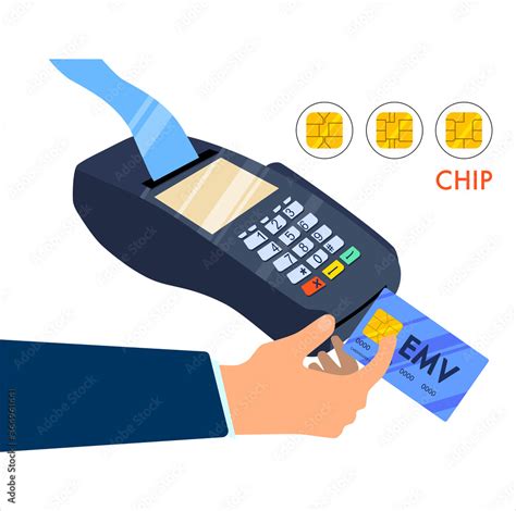 Emv Payment Method Concepthand Using Smart Credit Or Debit Cardcontactless Technology With