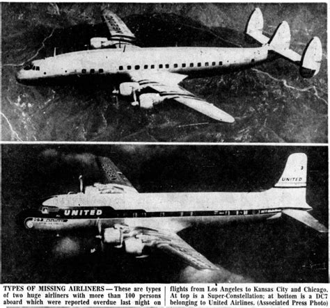 The Grand Canyon Airplane Crash United And Twa Planes Collide 1956