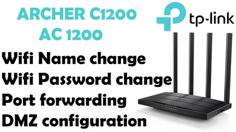 How To Change Wifi Password Tp Link Router Archer C Port