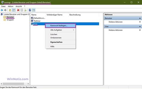 Windows Benutzer Passwort Entfernen Winnotiz