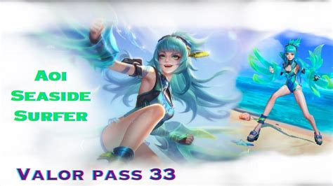 Valor Pass Aoi Seaside Surfer Skin Review Youtube