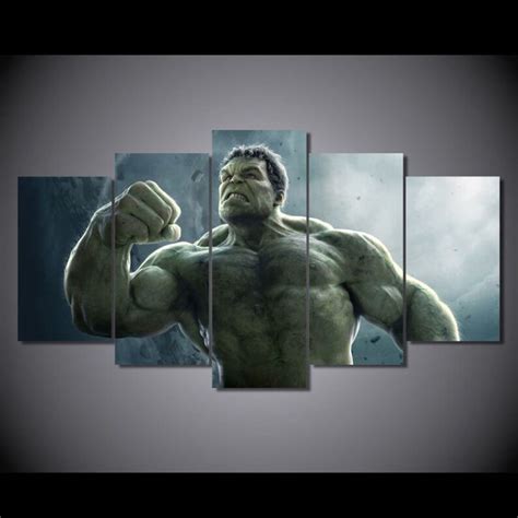 5 Panels Hulk Canvas Art Hulk Marvel The Avengers The Etsy