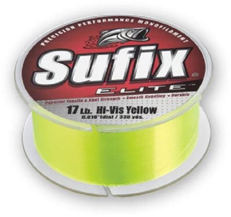 Sufix Elite Lb Fishing Line Yellow Size Yd Spool Fishing