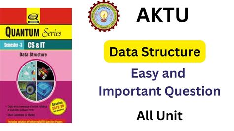 Data Structure Important Question Data Structure Aktu Most Important