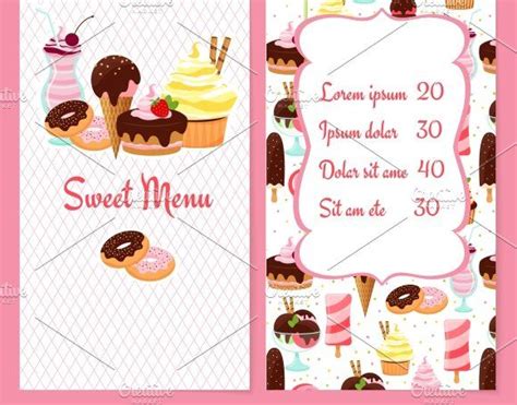 Dessert menu template | Desserts menu, Menu template, Restaurant menu ...