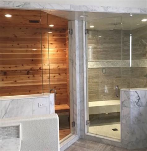 Custom Bathroom Remodel With Sauna And Steam Shower