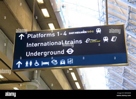 Trains Stations Signs Hi Res Stock Photography And Images Alamy