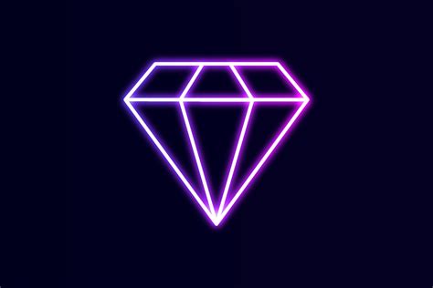 Neon Icon Diamond Graphic By Jatmika Studio Creative Fabrica