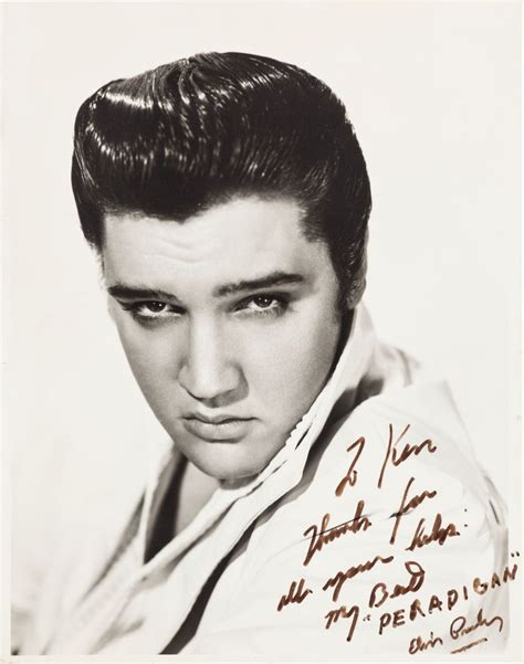 Elvis Presley Signed And Inscribed Oversized Portrait By Bud Fraker