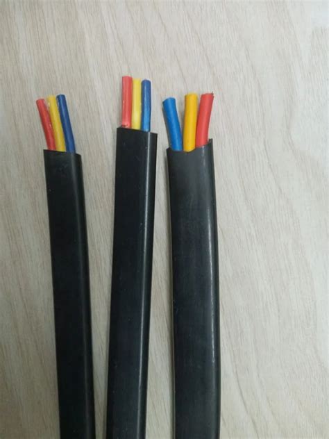 Sq Mm Three Core Flat Submersible Cable Latest Price Manufacturers