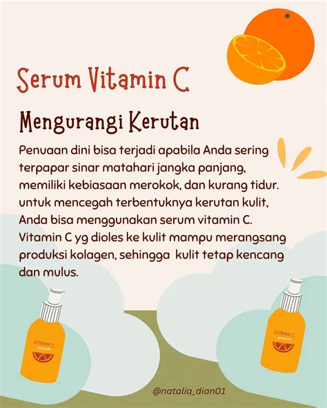 Manfaat Serum Vitamin C Untuk Kulit Wajah Galeri Diposting Oleh