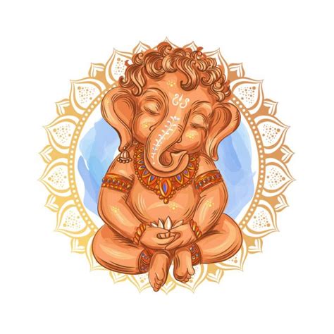 God Ganesha 9 — Stock Vector © Yulianas 101260970