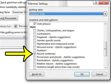 How To Check For Passive Voice In Word 2013 Live2tech