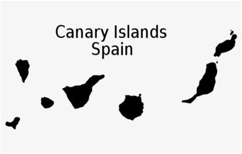 Canary Islands Flag Map , Free Transparent Clipart - ClipartKey