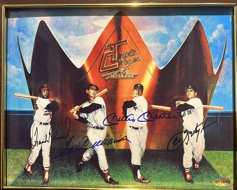 Baseball Legends Signed Photo Scm Authenticated Autographed By Frank