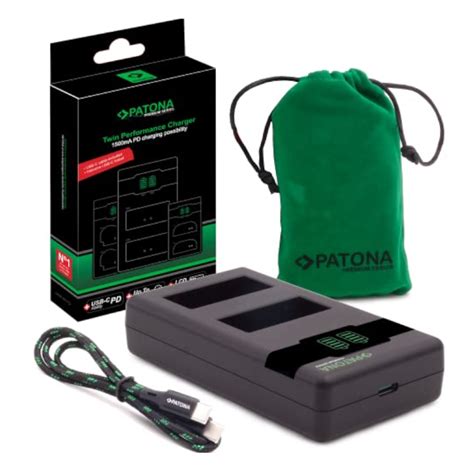 Patona Cargador Premium Twin para Batería Fujifilm NP W126 compatible