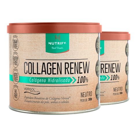 Kit Collagen Renew Col Geno Hidrolisado Nwutro Nutrify G Edin