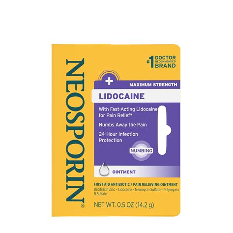 Buy Neosporin Lidocaine First Aid Antibiotic Ointment Maximum